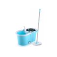 Ganesh Quick Steel Spin Mop, Round Plastic Bucket Floor Cleaning Mop