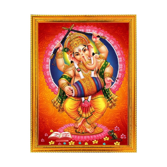 Ganesh ji -Religious God Photo Frame for Home & Pooja Room Decor