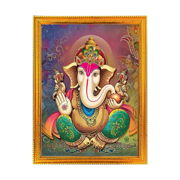 Ganesh ji -Religious God Photo Frame for Home & Pooja Room Decor