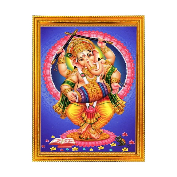 Ganesh ji -Religious God Photo Frame for Home & Pooja Room Decor