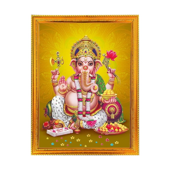 Ganesh ji -Religious God Photo Frame for Home & Pooja Room Decor
