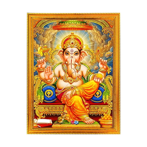 Ganesh ji -Religious God Photo Frame for Home & Pooja Room Decor