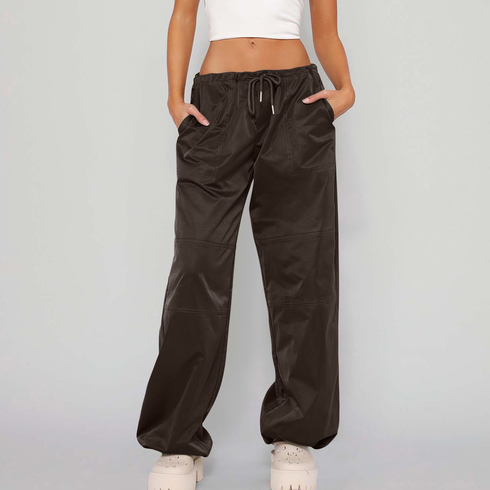 Ganfancp Cargo Pants for Women Womens Plus Size Sweatpants Casual Full