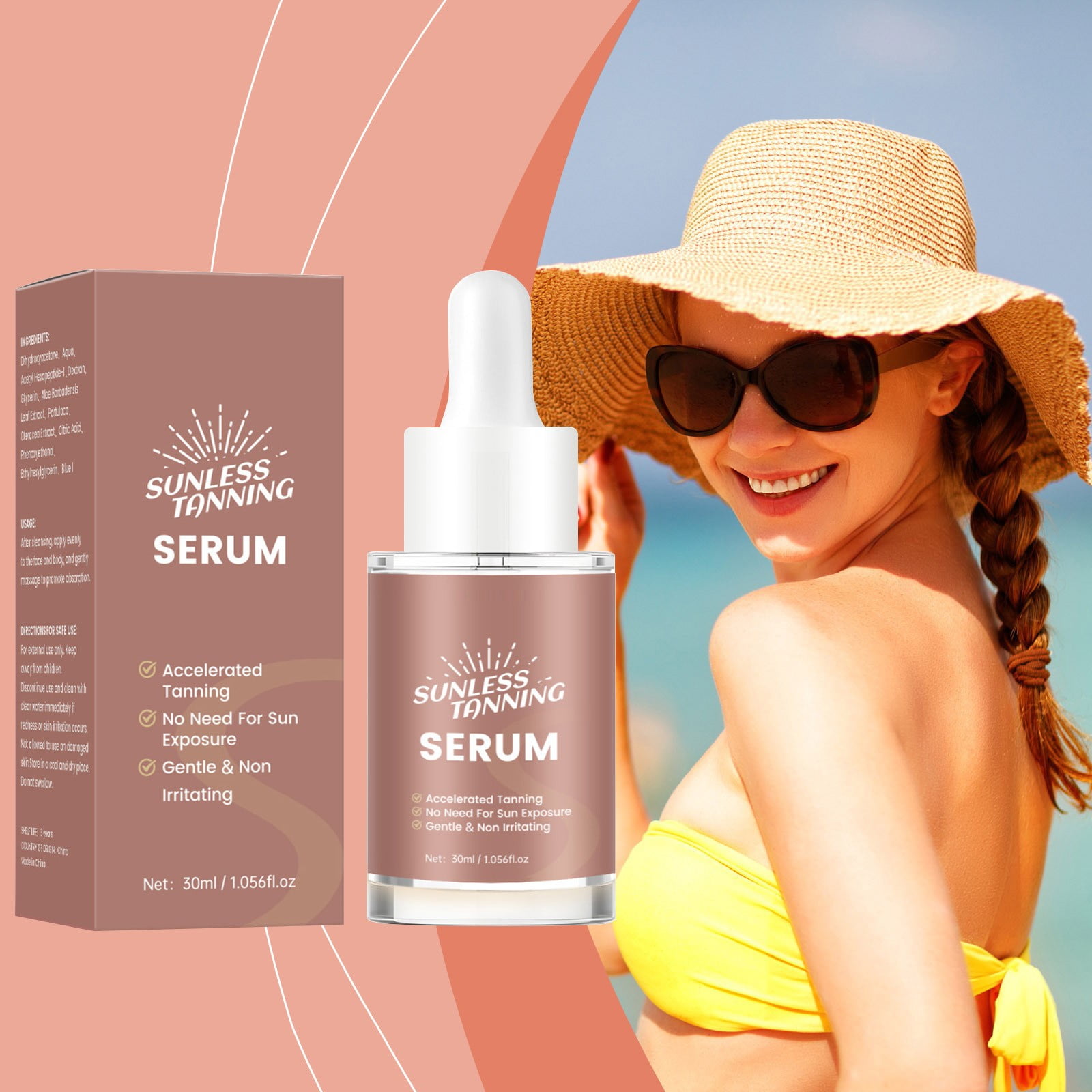 Image showcasing Ganfancp Facial Serum, Hydrating Dermis Tone Corrector, Nourishing ...
