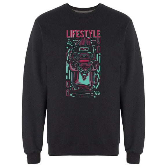 Gang Lifestyle Graphic Sweatshirt Men -Image by Shutterstock, Male Large