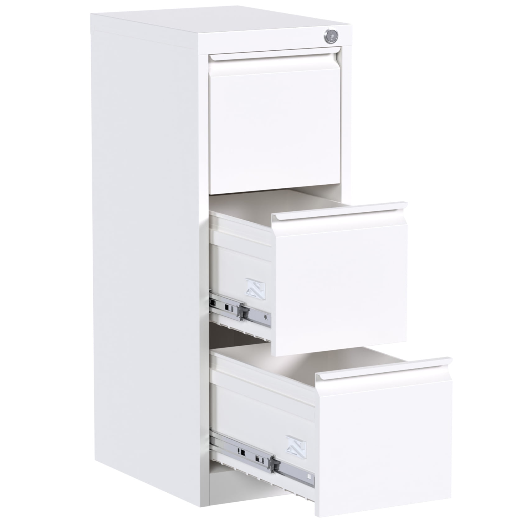White metal filing cabinet 3 drawer deals
