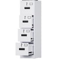 thumbnail image 1 of GangMei 4 Drawer File Cabinet with 4 Separate Locks, Locking Metal Vertical File Cabinet,Office Filing Cabinet for Hanging Letter/Legal Folders, Assembly Required (White), 1 of 10