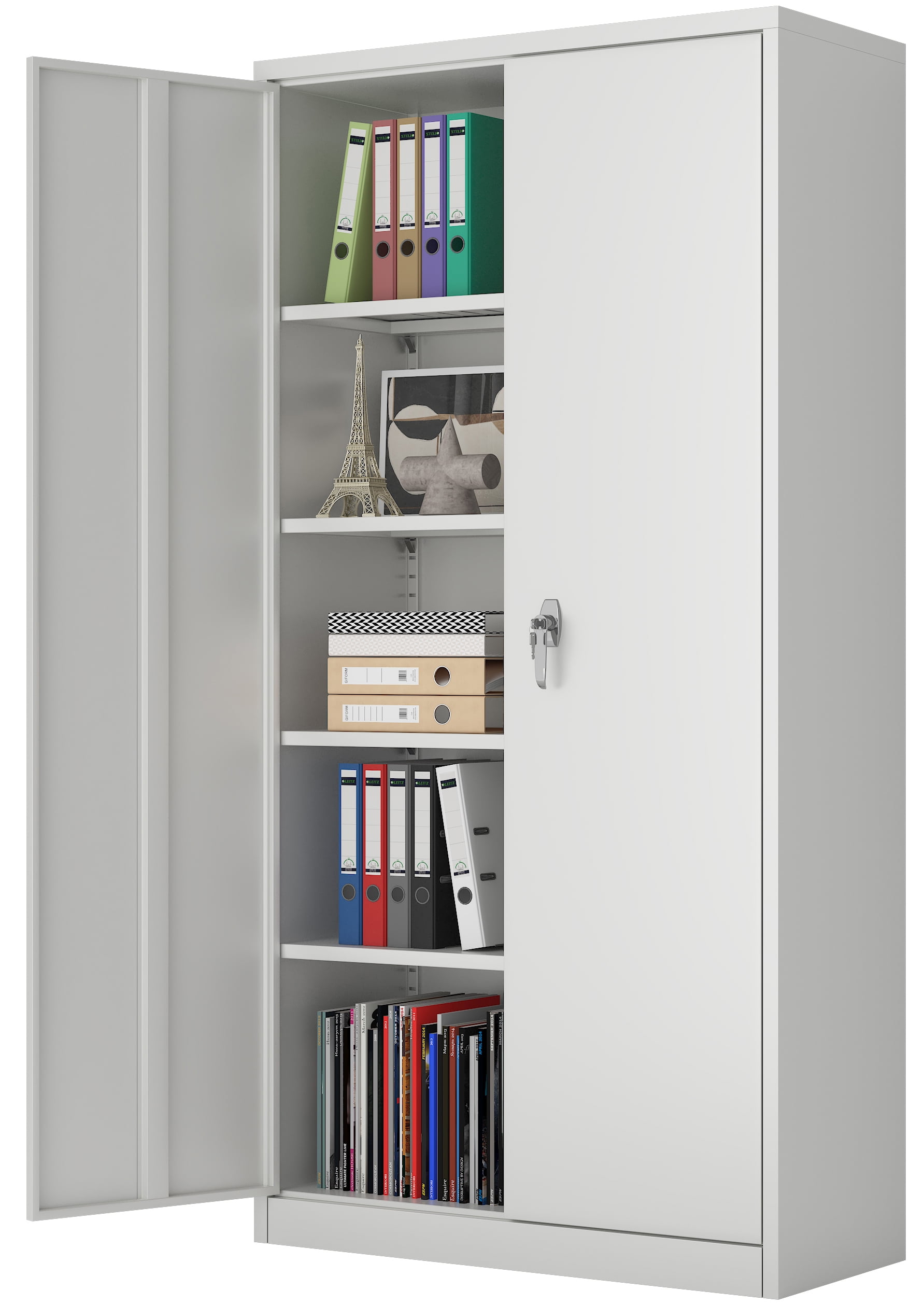 GangMei 71 In Heavy Duty Metal Storage Cabinet with Locking