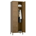 thumbnail image 1 of GangMei Metal 8-Door Storage Locker for Adult, Lockable, Brown, 1 Count, 1 of 8