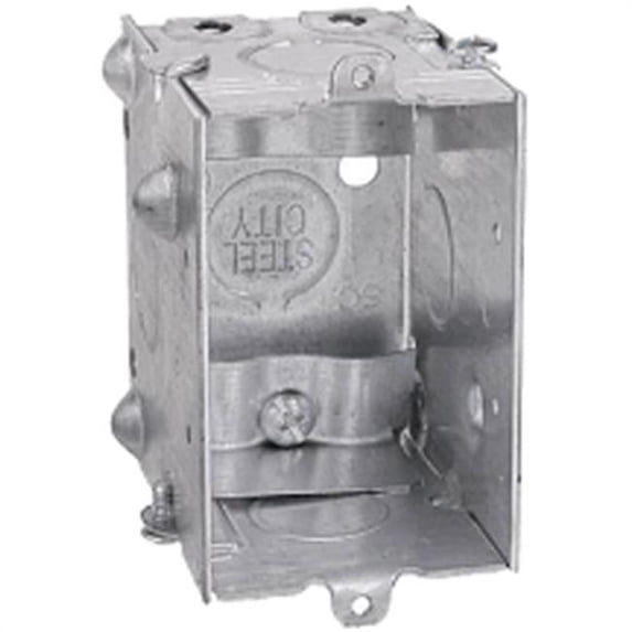 Gangable Switch Box with Clamps - 3 x 2 x 2.5 in.