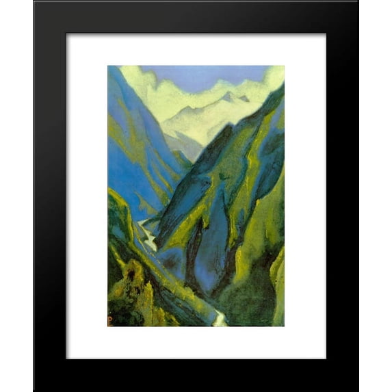 Ganges (Cold ravine) 20x24 Framed Art Print by Nicholas Roerich