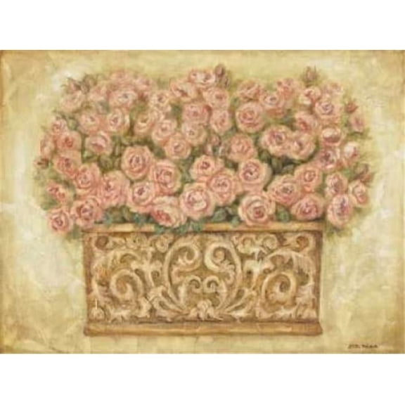 Gango Editions PDXMSA013SMALL Pink Roses Poster Print by Eva Misa, 9 x 12 - Small