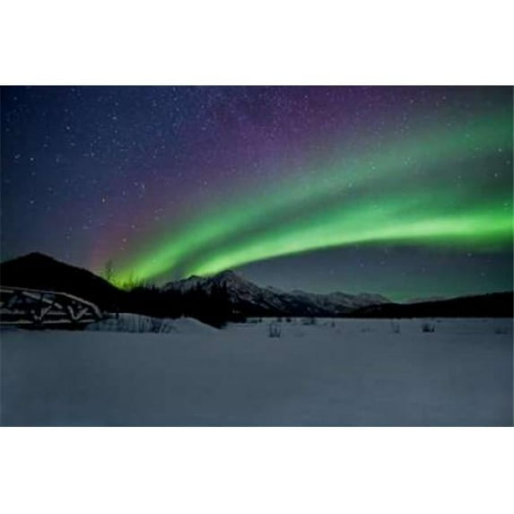 Gango Editions PDXPSMAL206LARGE Aurora Borealis II Poster Print by Larry Malvin, 24 x 36 - Large