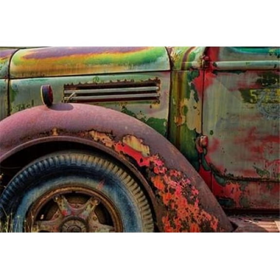 Gango Editions PDXPSMHN318SMALL Old Truck III Poster Print by Kathy Mahan, 12 x 18 - Small