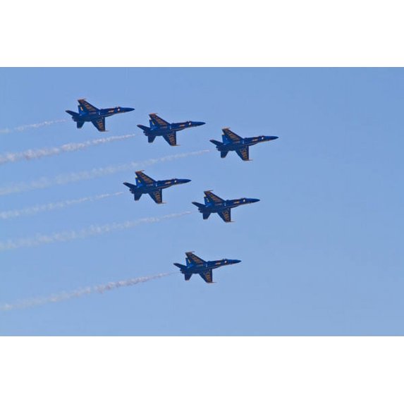 Gango Home Decor Air Show IV by Lee Peterson (Printed on Paper); One 36x24in Fine Art Paper Giclee Print