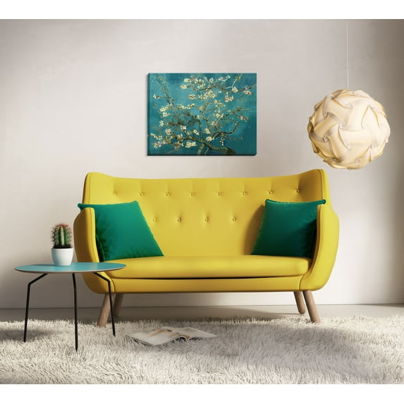 Gango Home Decor Almond Blossoms; One 20x16in Hand-Stretched Canvas