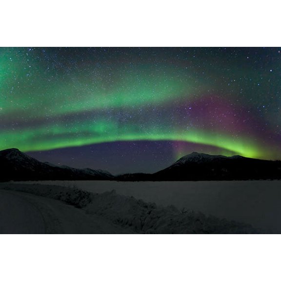 Gango Home Decor Aurora Borealis III by Larry Malvin (Printed on Paper); One 36x24in Fine Art Paper Giclee Print