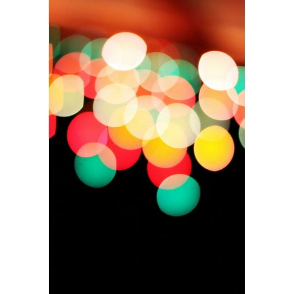 Gango Home Decor Bokeh III by Leesa White (Printed on Paper); One 24x36in Fine Art Paper Giclee Print