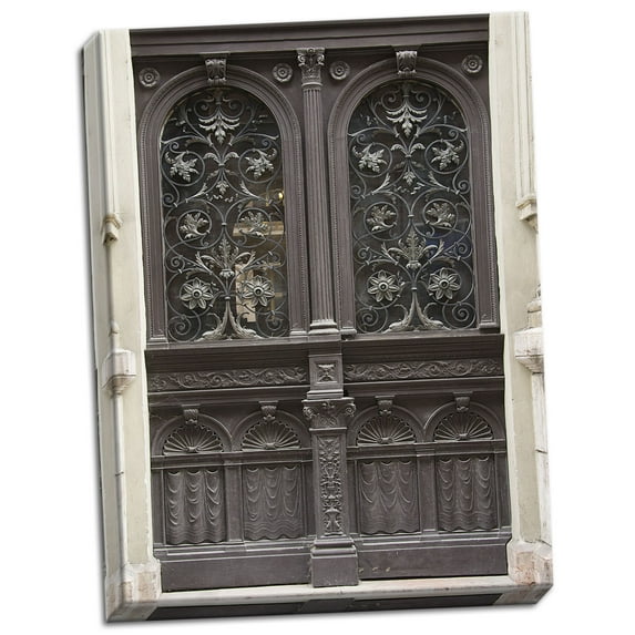 Gango Home Decor Budapest Double Door by George Johnson (Ready to Hang); One 18x24in Hand-Stretched Canvas