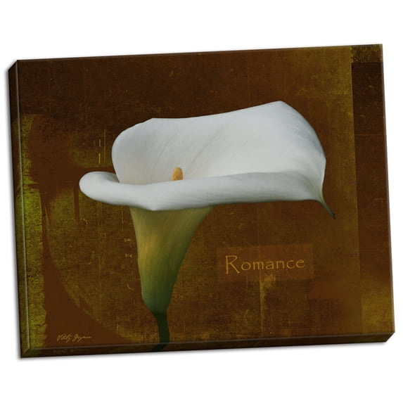 Gango Home Decor Calla Lily Romance by Vitaly Geyman (Ready to Hang); One 28x22in Hand-Stretched Canvas