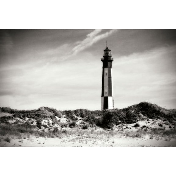 Gango Home Decor Cape Henry Light VI by Alan Hausenflock (Printed on Paper); One 36x24in Fine Art Paper Giclee Print