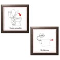 thumbnail image 1 of Gango Home Decor Casual Home Improvement IV & Home Improvement VI by Myles Sullivan (Ready to Hang); Two 12x12in Brown Framed Prints, 1 of 5