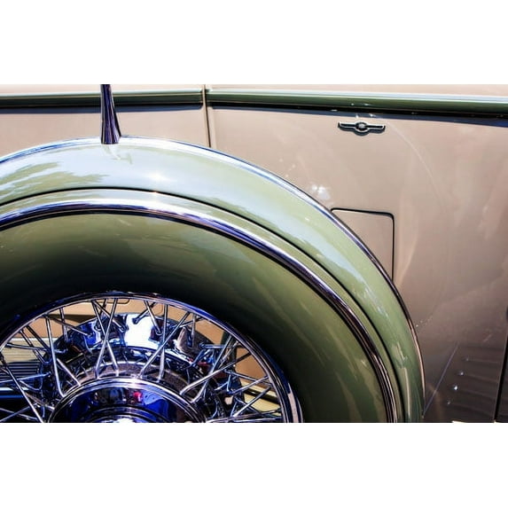Gango Home Decor Classic Spokes by Alan Hausenflock (Printed on Paper); One 36x24in Fine Art Paper Giclee Print