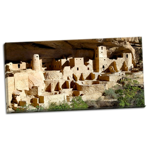 Gango Home Decor Cliff Palace at Mesa Verde by Douglas Taylor (Ready to Hang); One 36x18in Hand-Stretched Canvas