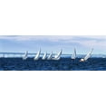thumbnail image 1 of Gango Home Decor Close Hauled Flotilla I by Alan Hausenflock (Printed on Paper); One 36x12in Fine Art Paper Giclee Print, 1 of 4