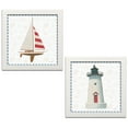 thumbnail image 1 of Gango Home Decor Coastal Beach Days IV & VI; Two 12x12in Art Prints in White Frames, 1 of 5
