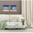 thumbnail image 1 of Gango Home Decor Coastal Contemporary Relax on the Beach & Unwind on the Coast Palm Tree Print Sret by Todd Williams (Printed on Paper); Two 12x12in Unframed Paper Posters, 1 of 5