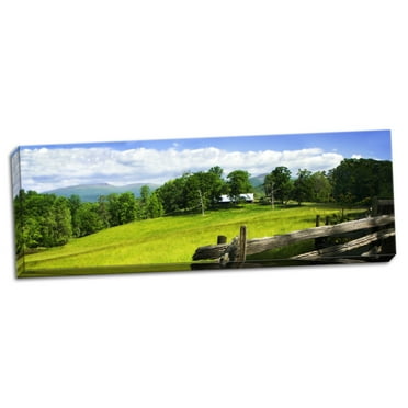 Gango Home Decor Contemporary Crozet Mountains II by Alan Hausenflock (Ready to Hang); One 20x8in Hand-Stretched Canvas