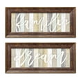 thumbnail image 1 of Gango Home Decor Contemporary Family & Dream by Marla Rae (Ready to Hang); Two 18x6in Gold Trim Framed Prints, 1 of 5
