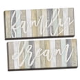 thumbnail image 1 of Gango Home Decor Contemporary Family & Dream by Marla Rae (Ready to Hang); Two 20x8in Hand-Stretched Canvases, 1 of 5