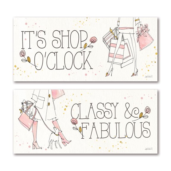 Gango Home Decor Contemporary Fashion Feet IX & X by Anne Tavoletti (Printed on Paper); Two 36x12in Fine Art Paper Giclee Prints