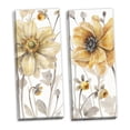 thumbnail image 1 of Gango Home Decor Contemporary Fields of Gold IV & V by Lisa Audit (Ready to Hang); Two 8x20in Hand-Stretched Canvases, 1 of 5