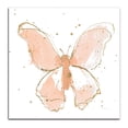 thumbnail image 1 of Gango Home Decor Contemporary Gilded Butterflies II Blush; One 16x16in Fine Art Paper Giclee Print, 1 of 3