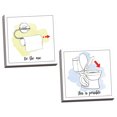 thumbnail image 1 of Gango Home Decor Contemporary Home Improvement IV & VI with Color Scrip by Myles Sullivan (Ready to Hang); Two 12x12in Hand-Stretched Canvases, 1 of 5
