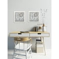 thumbnail image 1 of Gango Home Decor Contemporary Home & Love; Two 12x12in Art Prints in White Frames, 1 of 6
