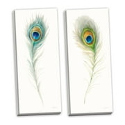 Gango Home Decor Contemporary Jaipur IX & X by Danhui Nai (Ready to Hang); Two 8x20in Hand-Stretched Canvases