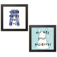 thumbnail image 1 of Gango Home Decor Contemporary Laundry Rules V & VI by Sue Schlabach (Ready to Hang); Two 12x12in Black Framed Prints, 1 of 5