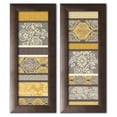 thumbnail image 1 of Gango Home Decor Contemporary Le Souk VI & Le Souk VII by Pela Studio (Ready to Hang); Two 8x20in Brown Framed Prints, 1 of 5
