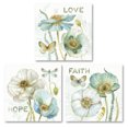 thumbnail image 1 of Gango Home Decor Contemporary My Greenhouse Flowers Faith, Hope, & Love by Lisa Audit (Printed on Paper); Three 12x12in Unframed Paper Posters, 1 of 6