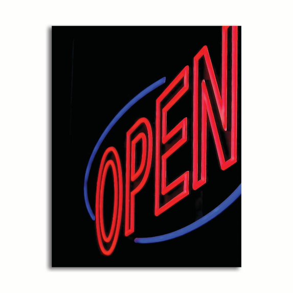 Gango Home Decor Contemporary Open by Monika Burkhart (Printed on Paper); One 22x28in Fine Art Paper Giclee Print