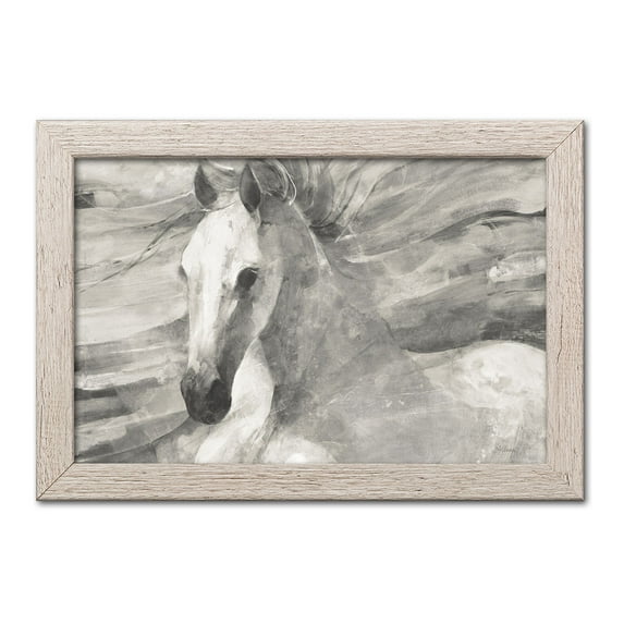 Gango Home Decor Contemporary Poseidon Neutral Crop by Albena Hristova (Ready to Hang); One 18x12in Distressed Framed Print