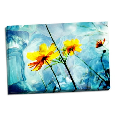 Gango Home Decor Contemporary Reaching for the Sun IV by Alan Hausenflock (Ready to Hang); One 36x24in Hand-Stretched Canvas