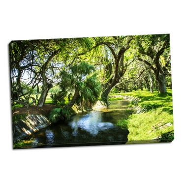 Gango Home Decor Contemporary Saint Simons Waterway by Alan Hausenflock (Ready to Hang); One 36x24in Hand-Stretched Canvas