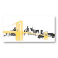 thumbnail image 1 of Gango Home Decor Contemporary Skyline Crossing Yellow by Avery Tillmon (Printed on Paper); One 18x8in Unframed Paper Poster, 1 of 3