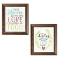 thumbnail image 1 of Gango Home Decor Contemporary The Dishes Will Wait & Love, Food and Laughter by Misty Michelle (Ready to Hang); Two 12x16in Gold Trim Framed Prints, 1 of 5