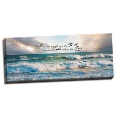 Gango Home Decor Contemporary The Truth by Robin-Lee Vieira (Ready to Hang); One 20x8in Hand-Stretched Canvas